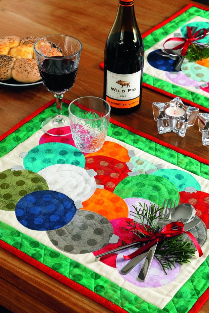 kerstballen placemat